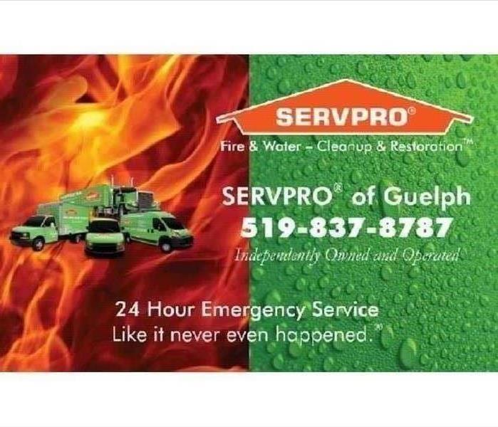 SERVPRO logo with fire image on one side and water image on the other 
